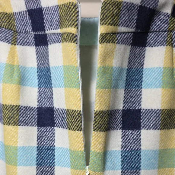 Boden British Tweed 100% Wool Plaid Mini Skirt - Picture 4 of 5